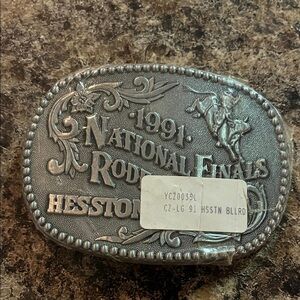 Wrangler Silver Rodeo Belt Buckle